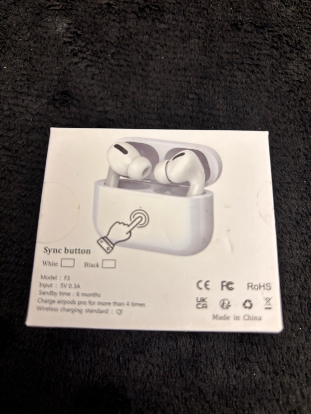 Wireless Earbuds with Charging Case - White for air pods gen 2